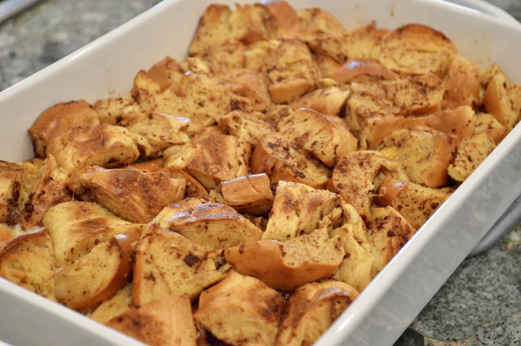 dish puffed and golden fresh from the oven. 