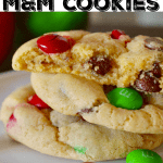 Christmas M&M cookies.