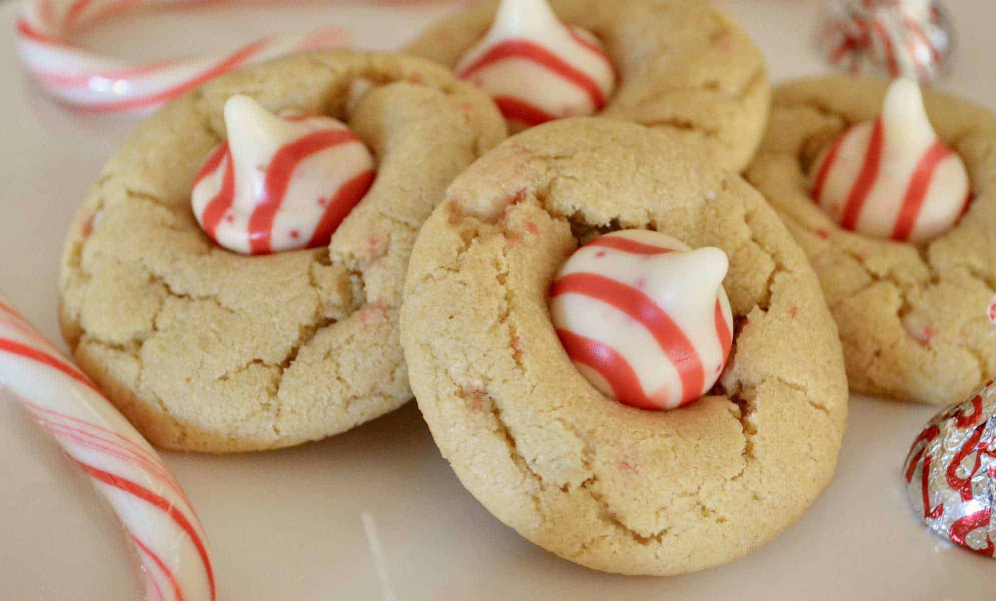 Candy Cane Kiss Cookies Peppermint Kisses This Delicious House