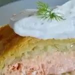 salmon wrapped in puff pastry