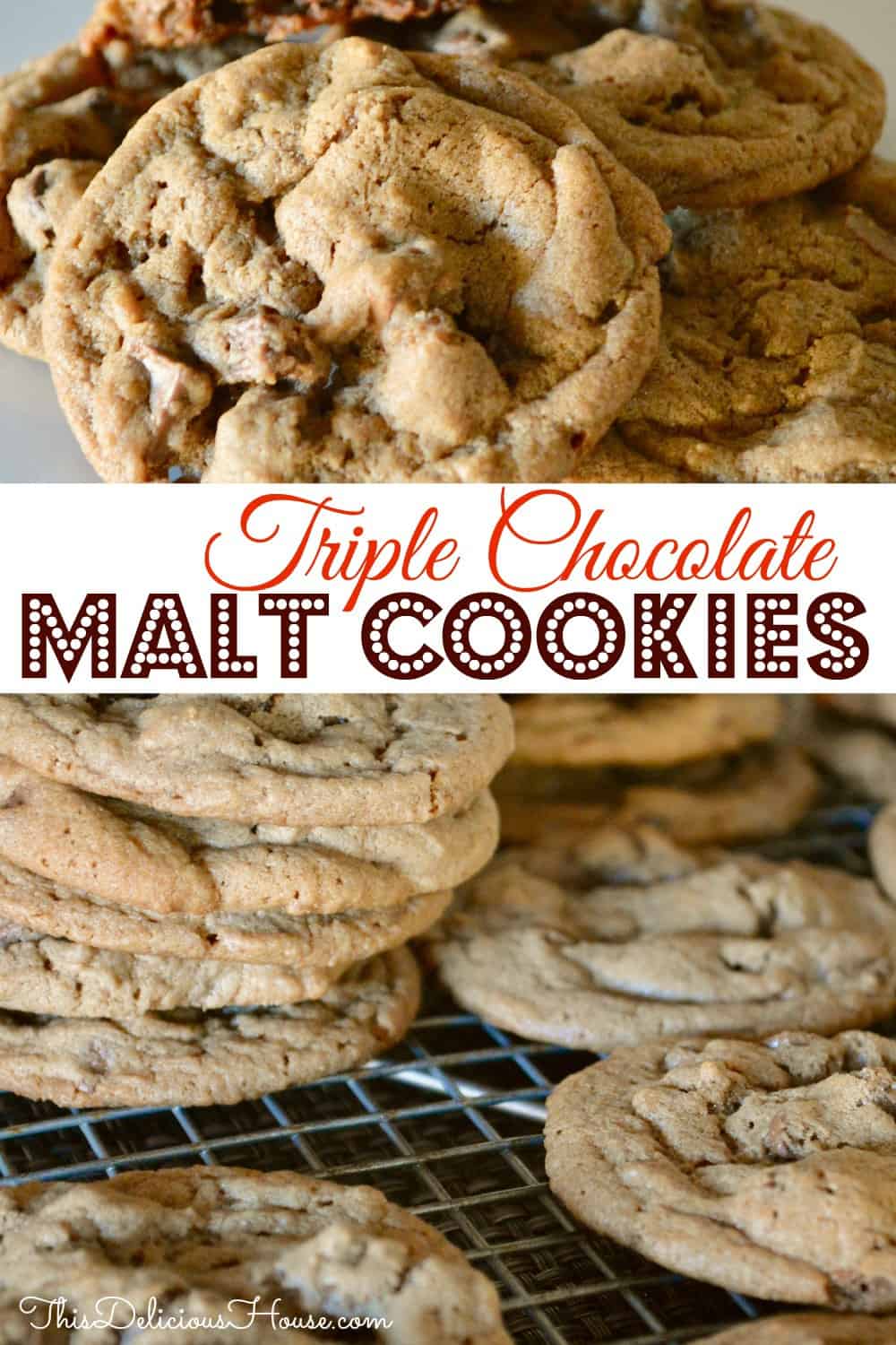 Chocolate Malted Cookies