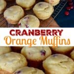 Cranberry orange muffins.