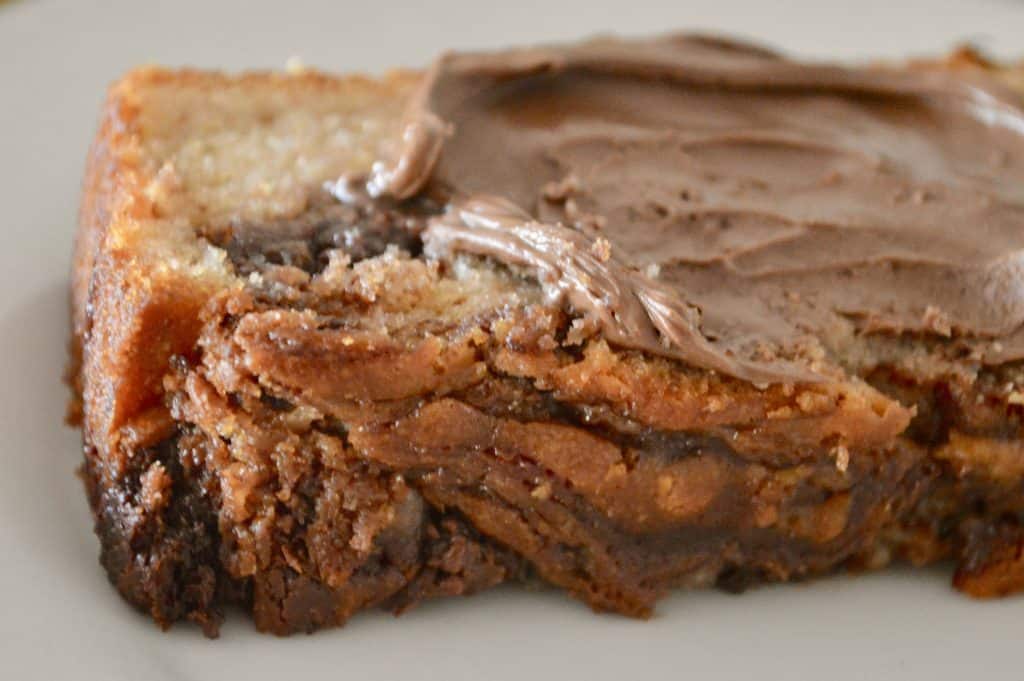 nutella banana bread | easy recipe