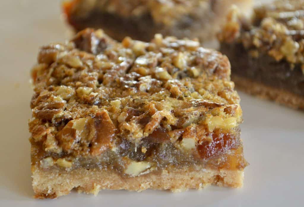 pecan pie date bars – lightened up!
