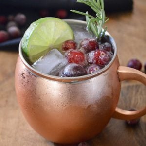 cranberry Moscow mule