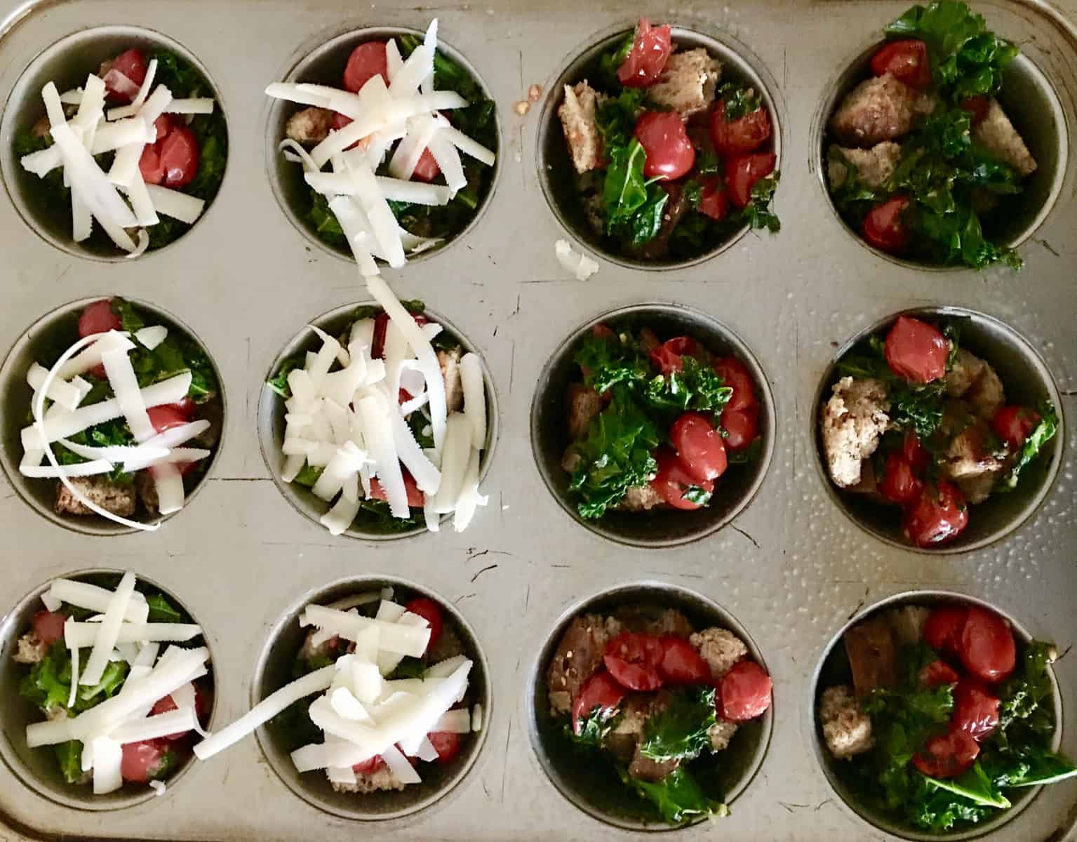 kale egg breakfast cups