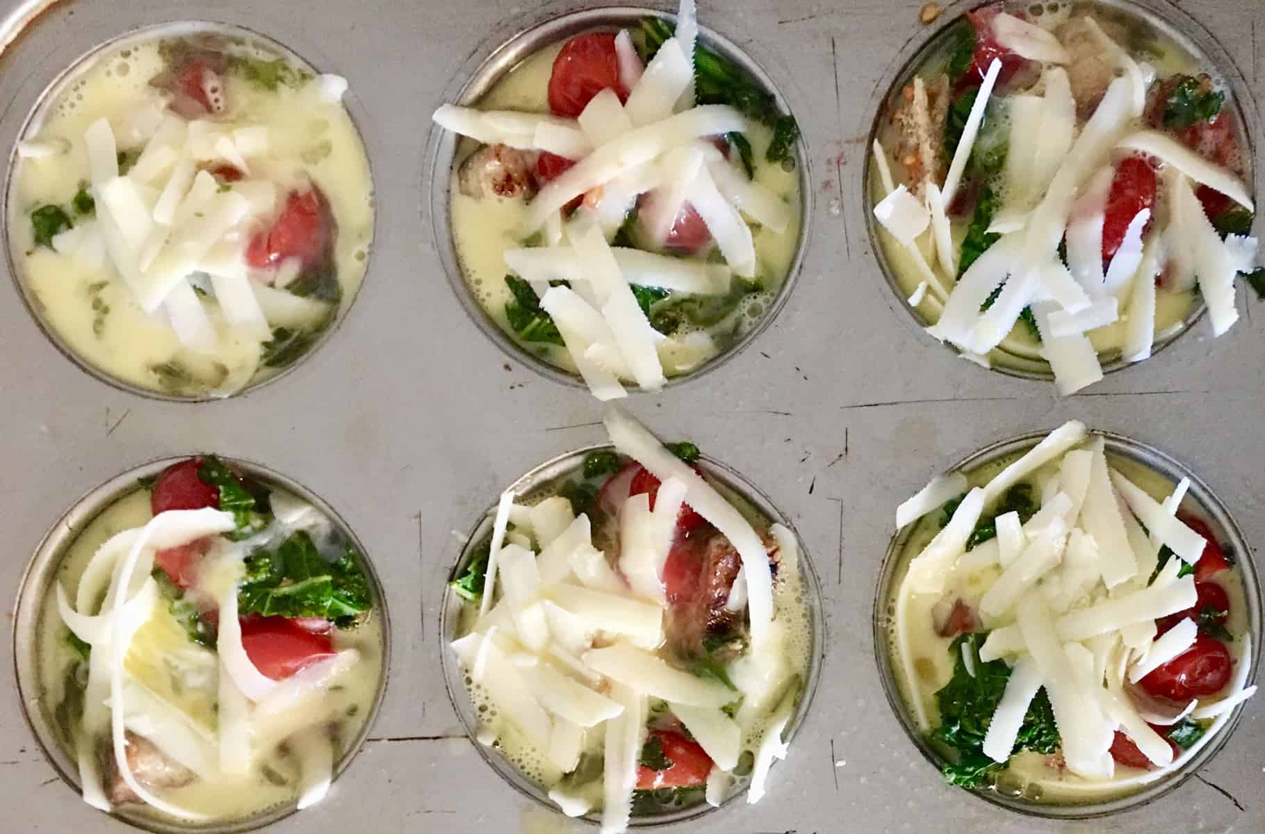 kale egg breakfast cups