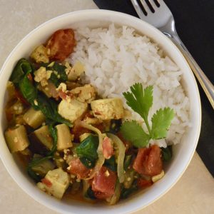 tofu eggplant curry