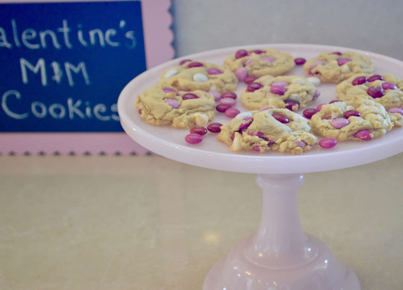 Valentine's Day M&M Cookies 