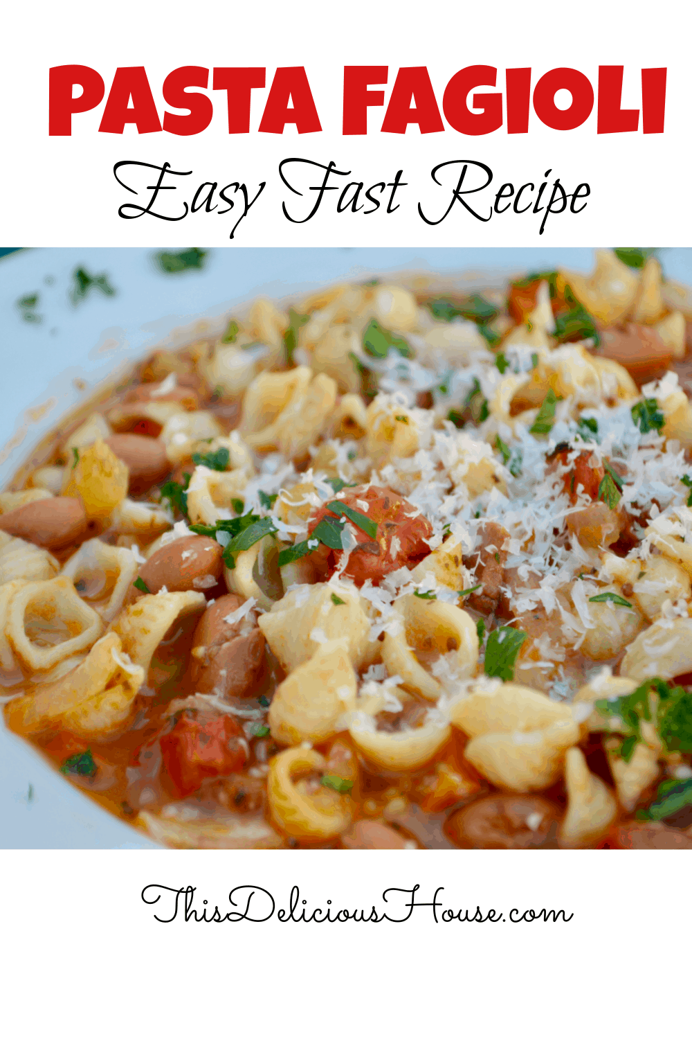 Pasta e Fagioli Soup. 