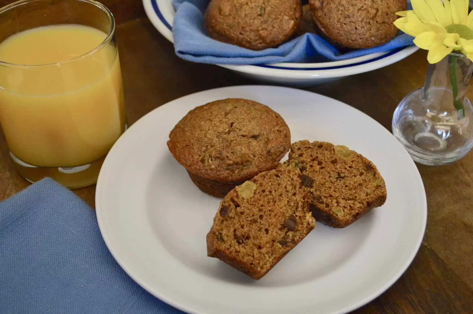 healthy carrot muffins 