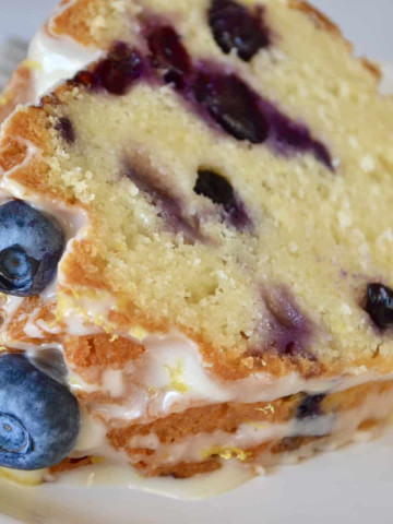 blueberry lemon bundt cake make in a jubilee cake pan from NordicWare