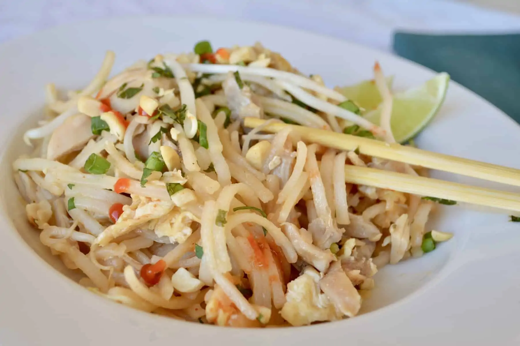 rotisserie chicken pad thai