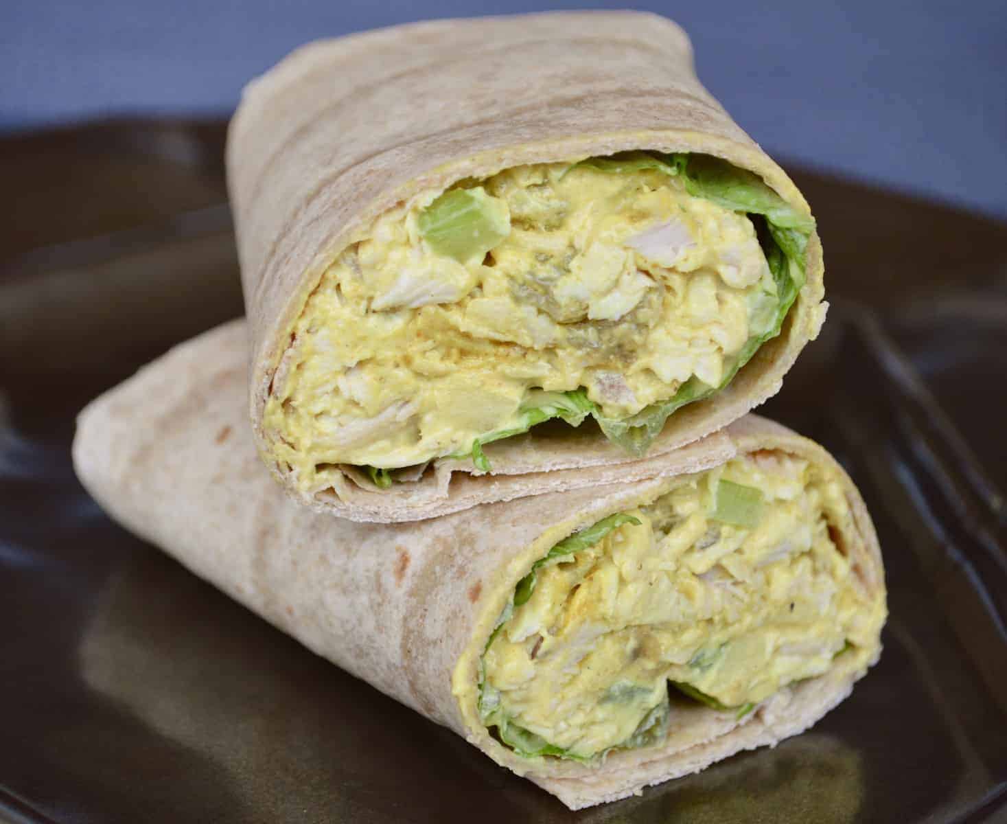 Curried Chicken Salad Wrap Recipe - The Kitchen Wife