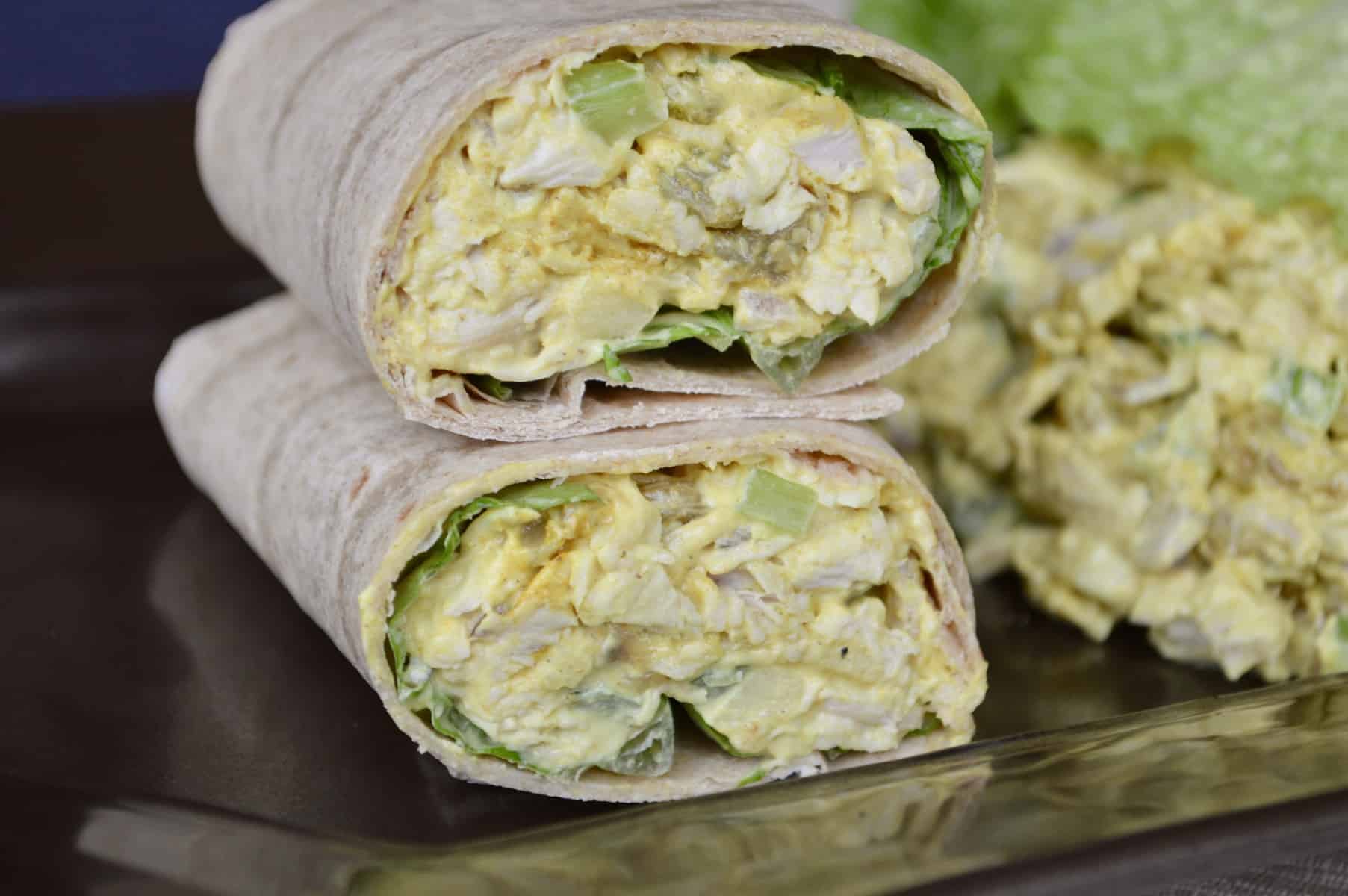 Ultimate Curried Chicken Salad Wraps