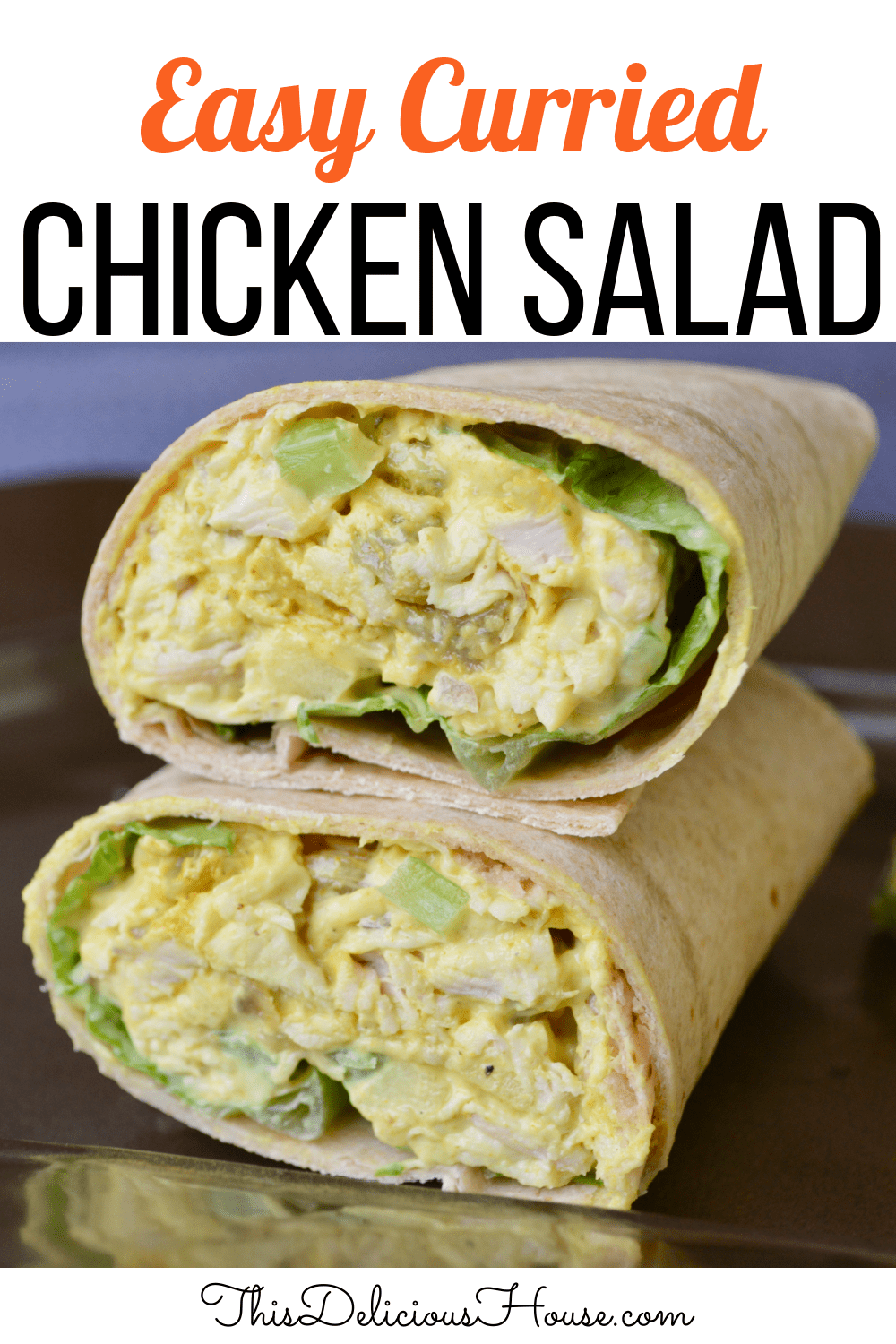 Curried Chicken Salad Wrap. 