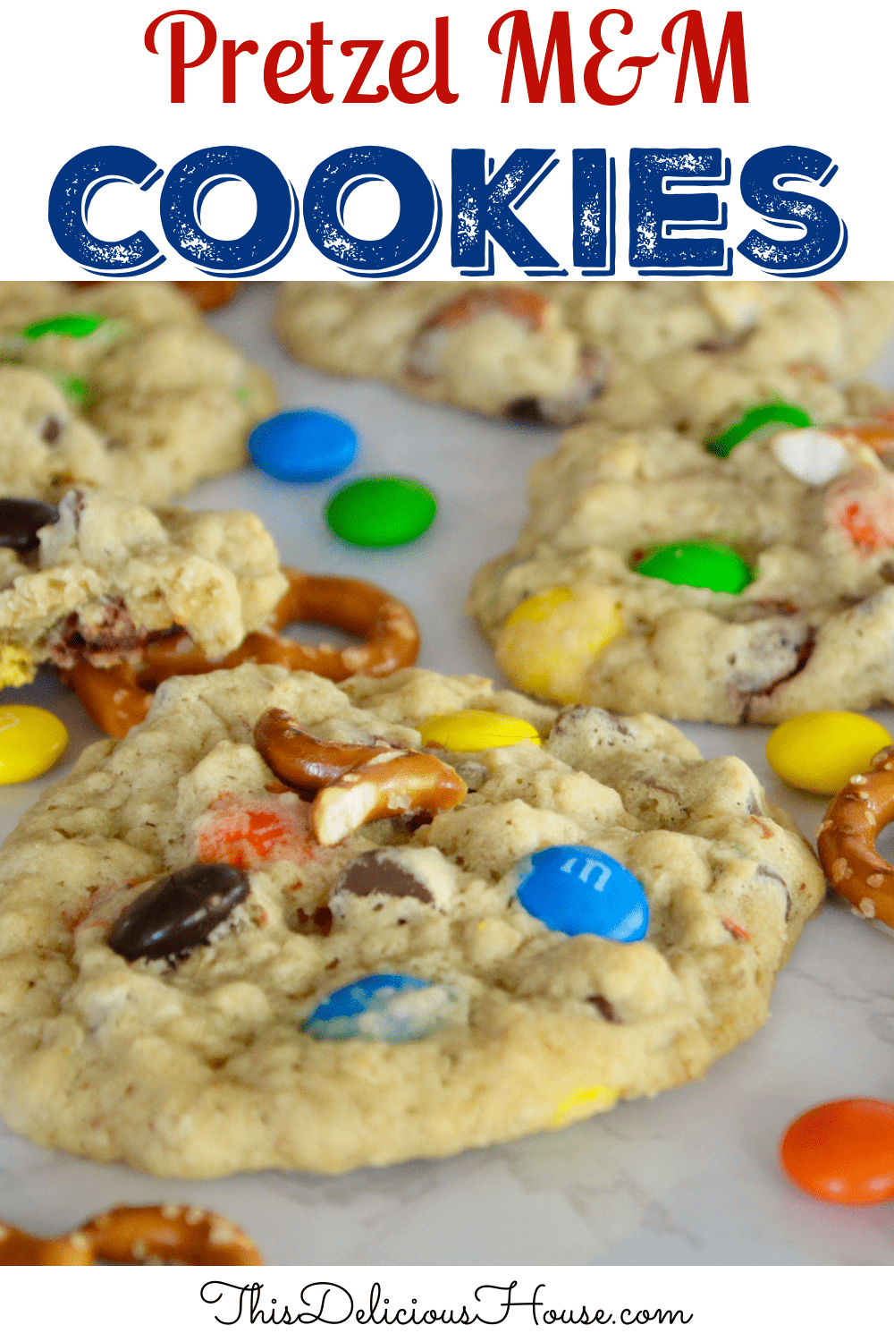 Pretzel M&M Cookies 