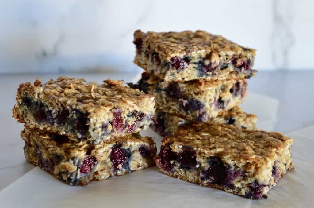 blueberry banana oat bars