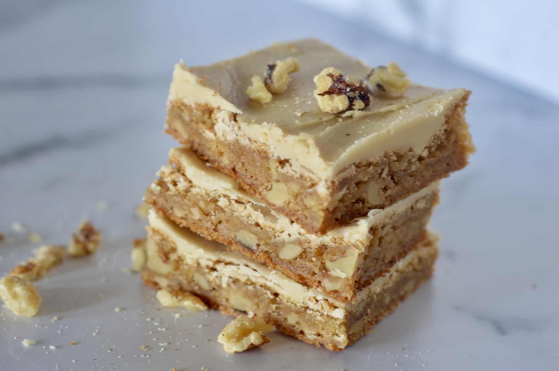 frosted butterscotch blondies 