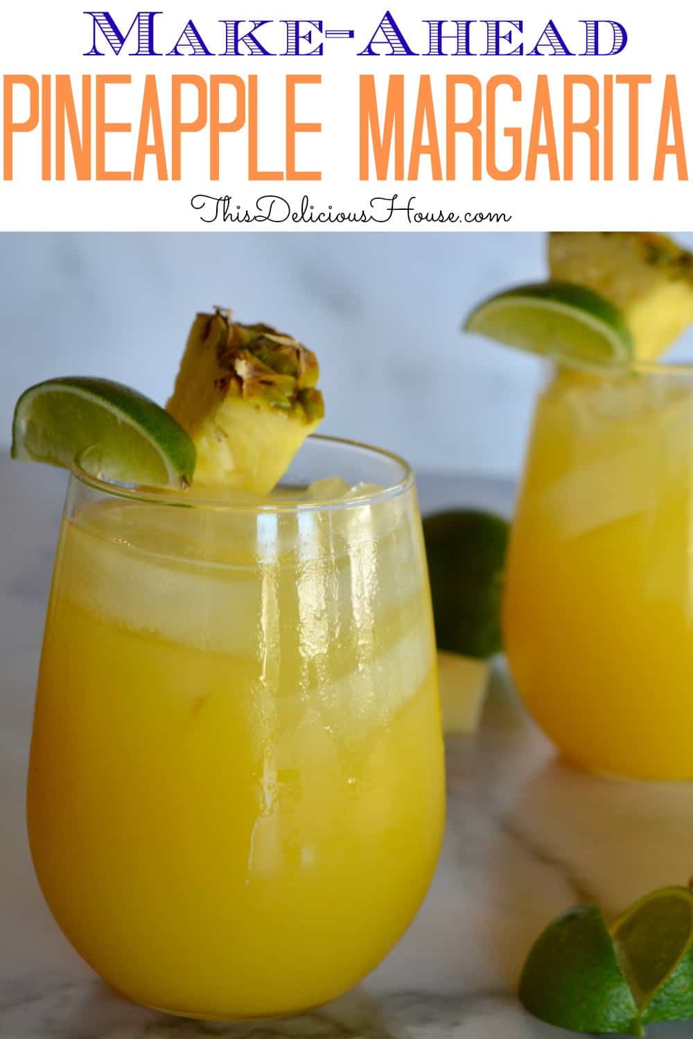 tasty pineapple margarita  recipe for Pinterest. 