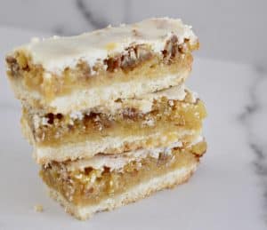 three pineapple bars stacked on top of each other.