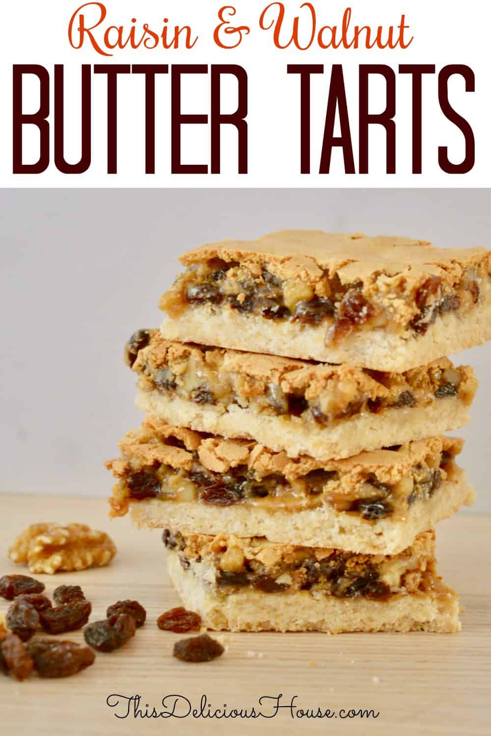 butter tart squares pinterest pin.