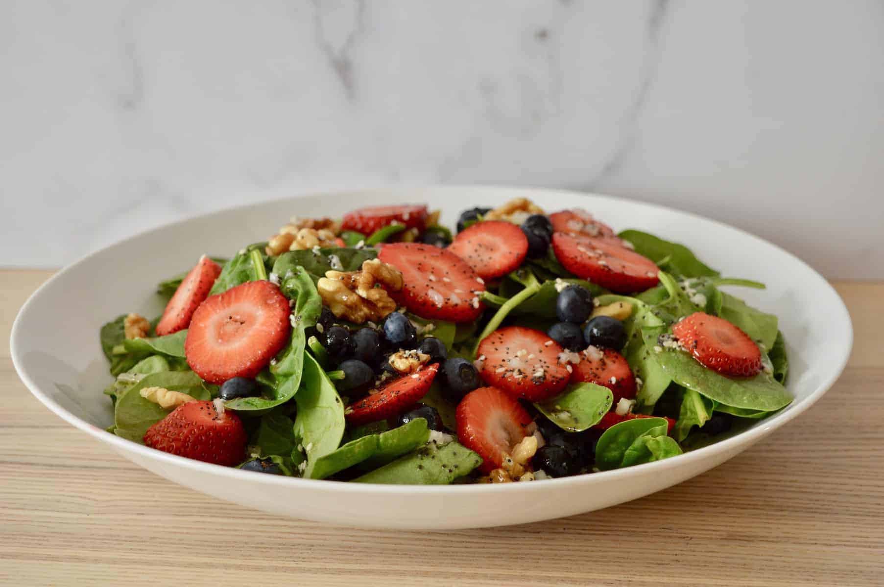 Strawberry Blueberry Spinach Salad This Delicious House