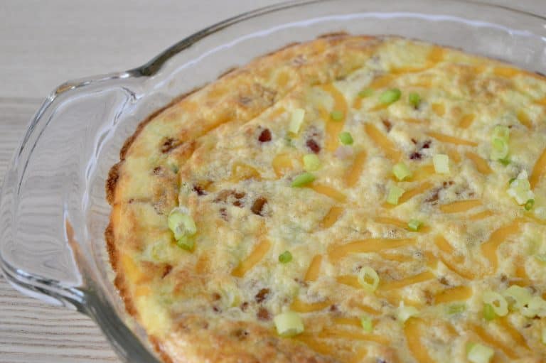Bacon Cheddar Crustless Quiche with Cottage Cheese This Delicious House