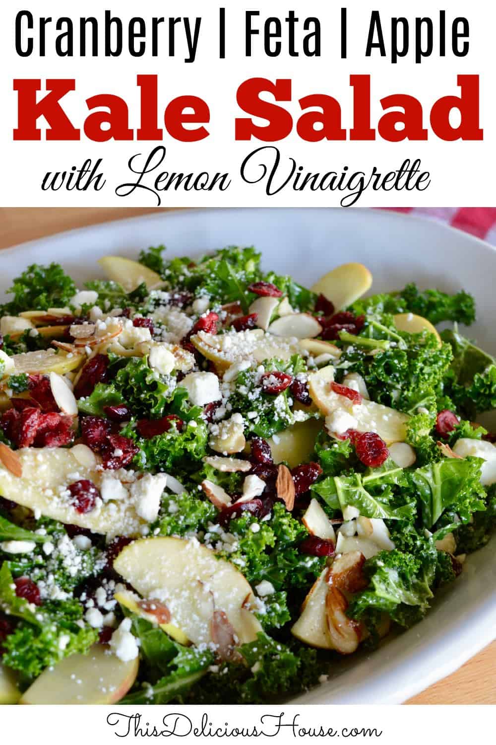 Kale Cranberry Feta Salad 