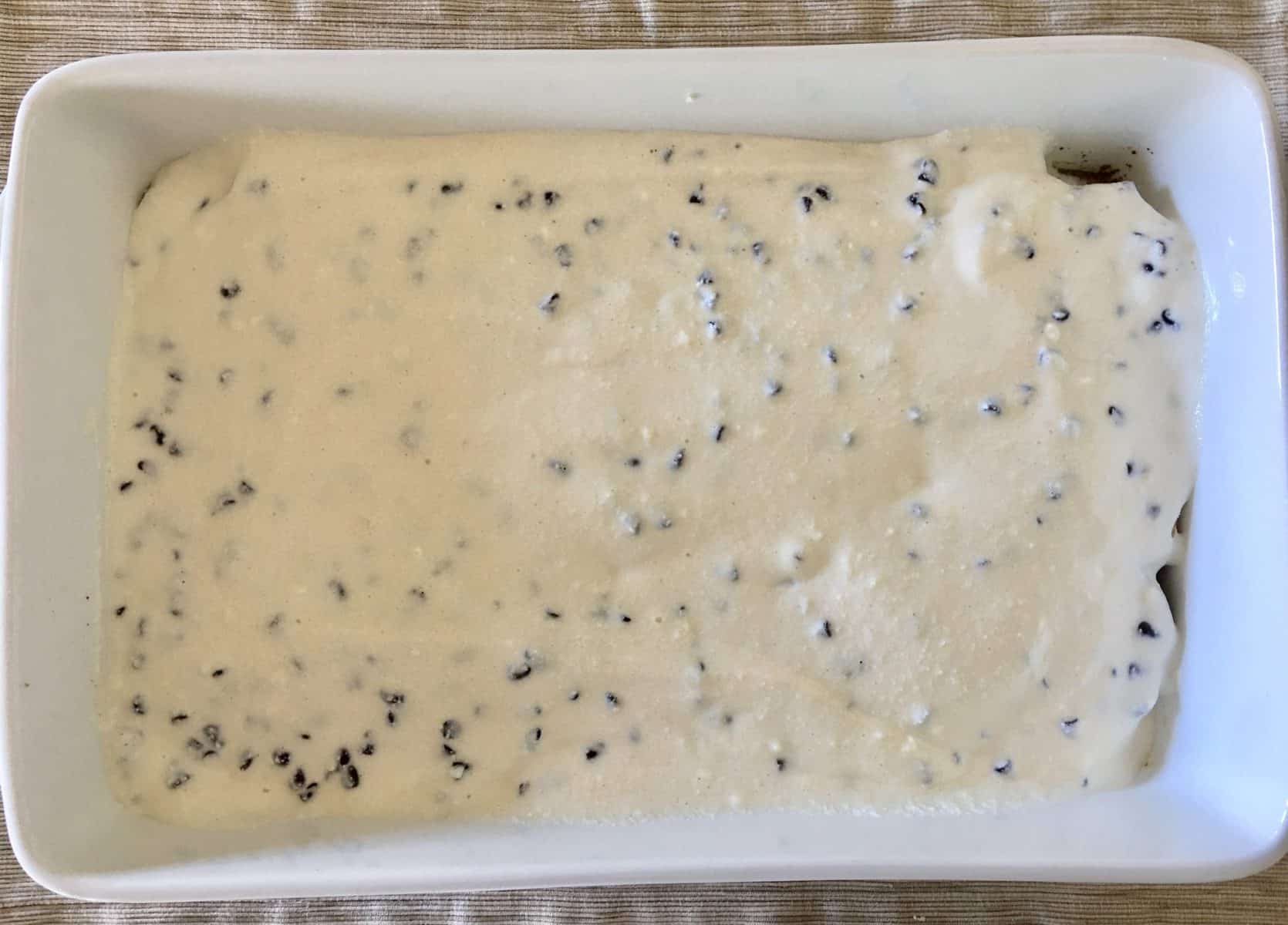 cannoli layer for the baked French toast casserole. 