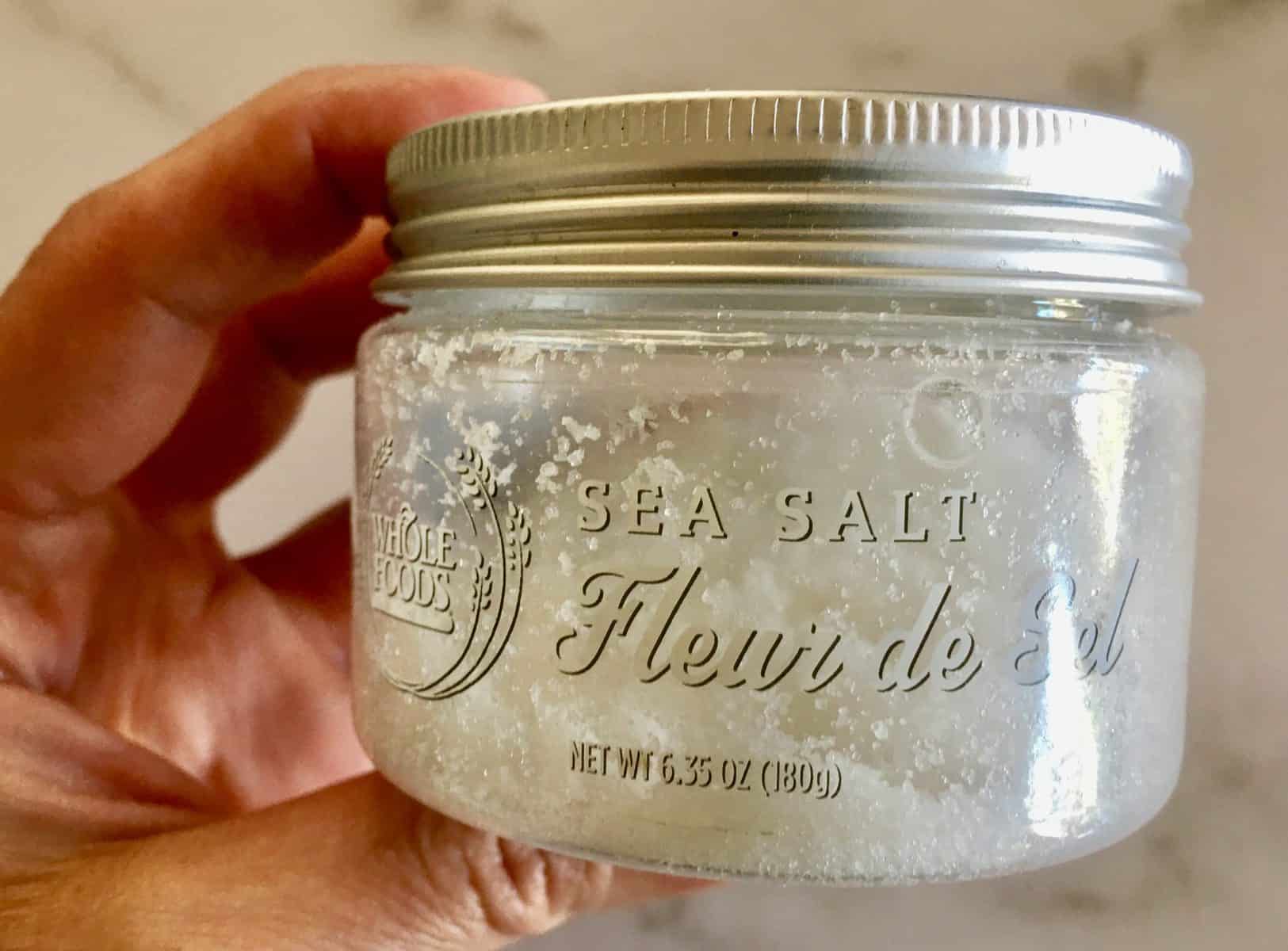 Whole Foods Fleur de Sel sea salt.