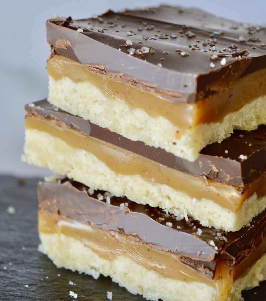 Salted Chocolate Caramel Squares - This Delicious House