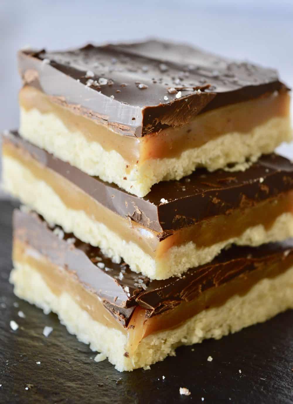 Salted Chocolate Caramel Squares - This Delicious House