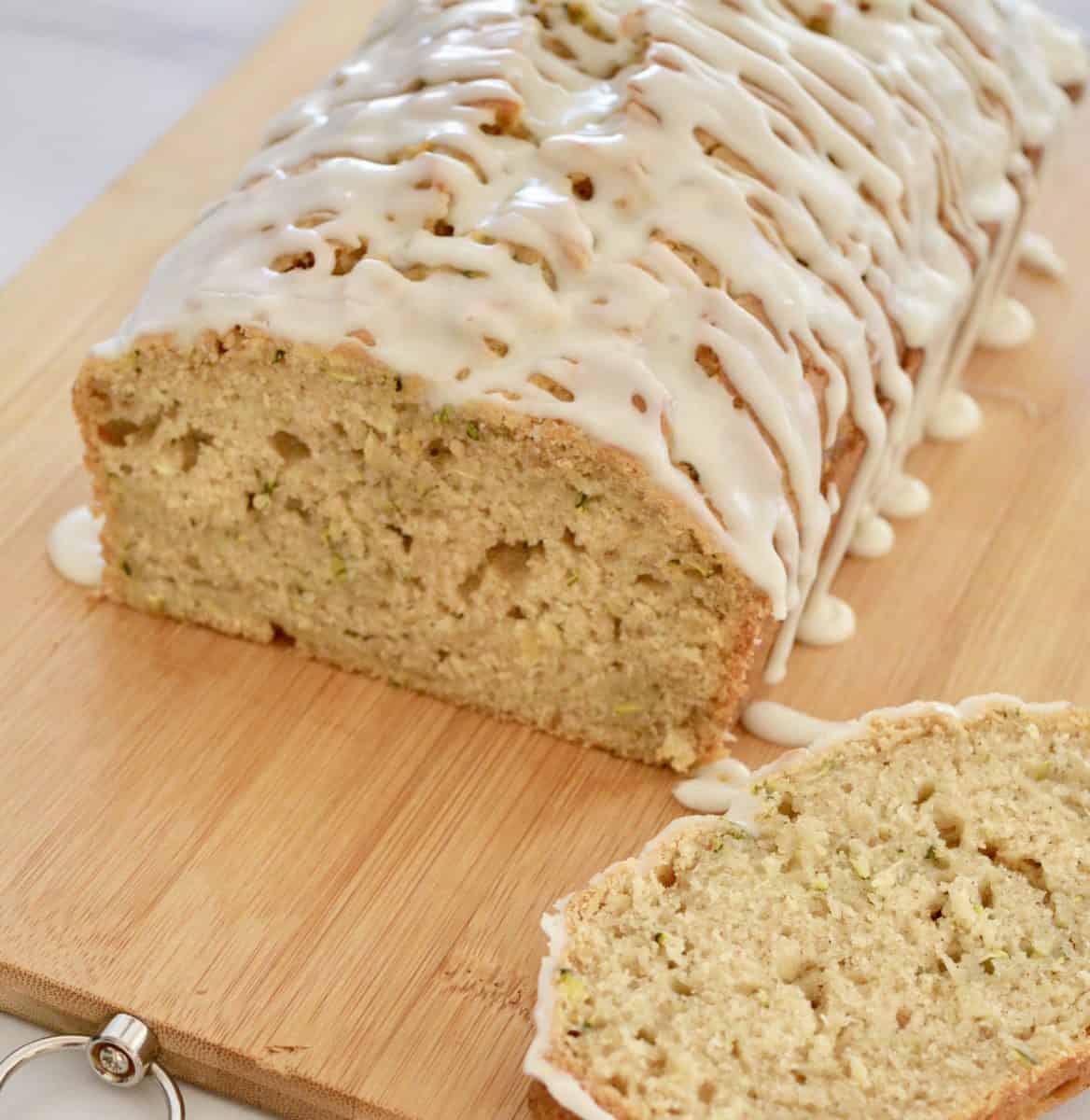 quick loaf with a white glaze. 