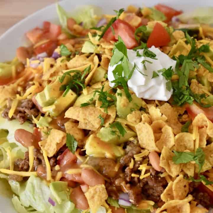 Frito Taco Salad | French Dressing - This Delicious House