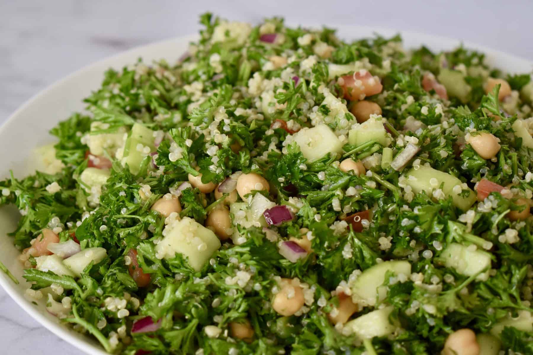 Parsley Quinoa Chickpea Salad 