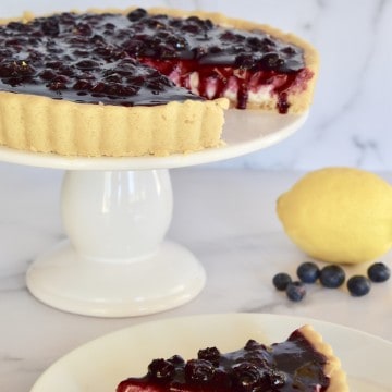 Blueberry Lemon Mascarpone Tart