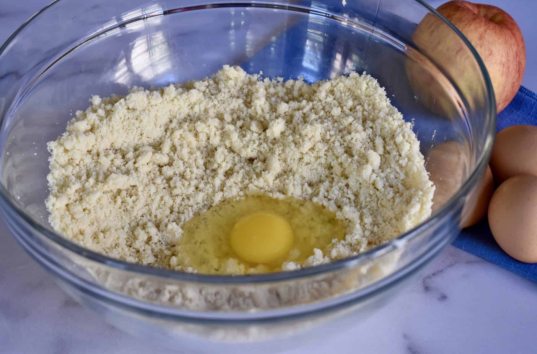 egg added to the batter. 