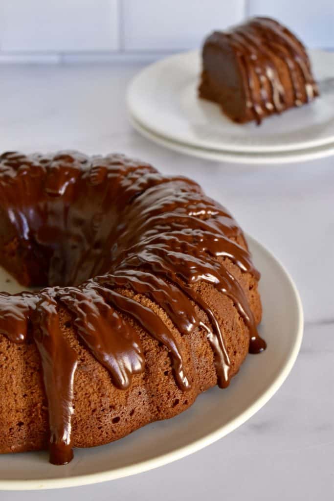 Čokoládový Ricotta Bundt Dort. 