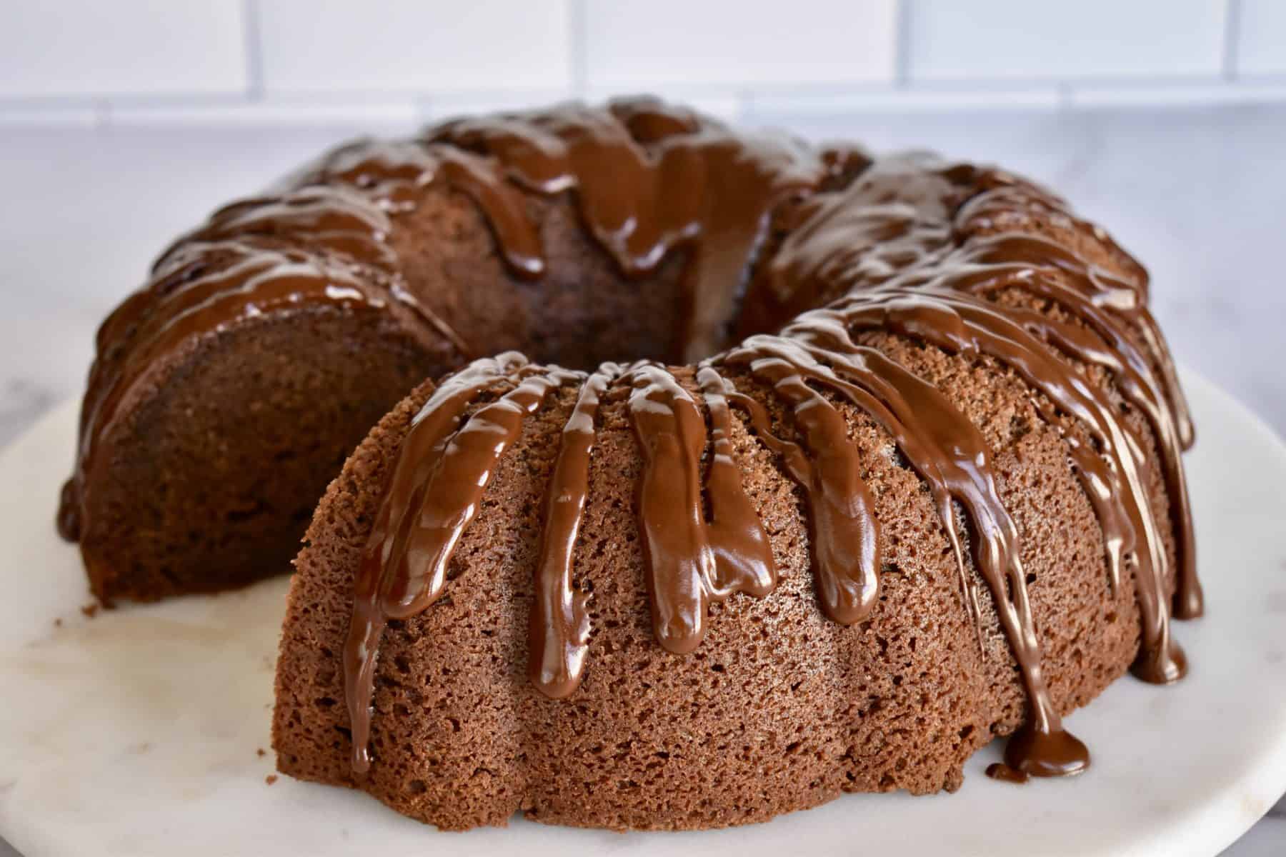 Chocolate Ricotta Bundt Cake. 