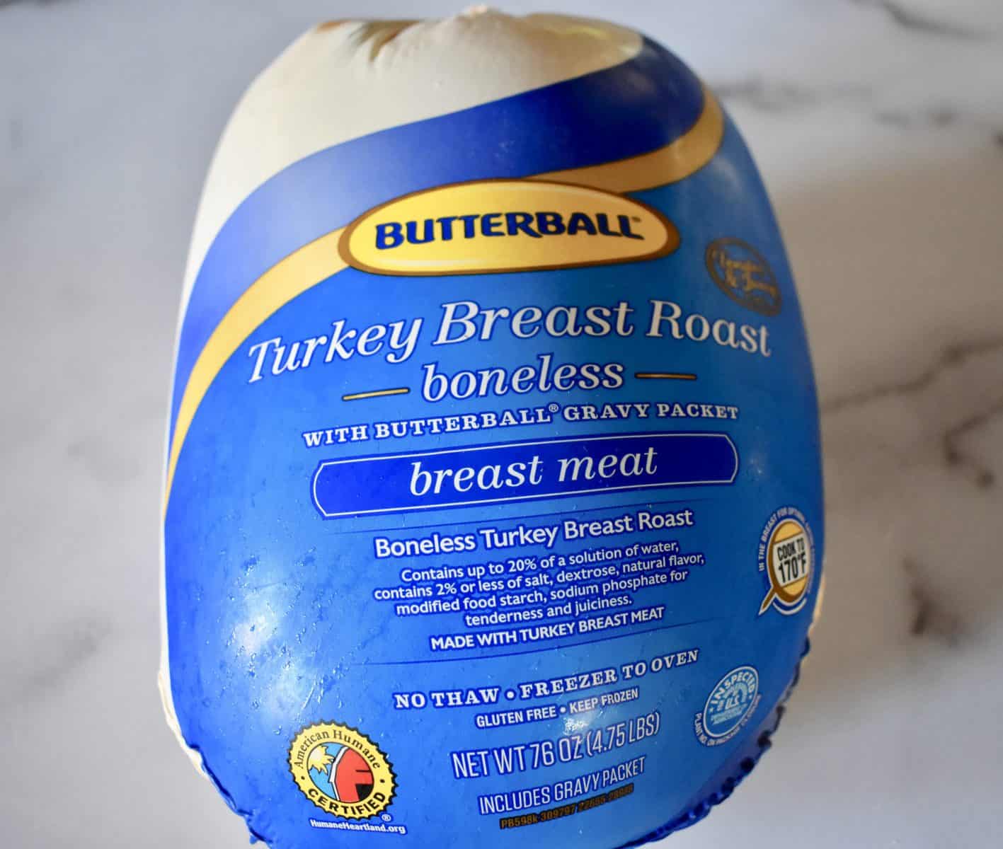 Butterball boneless turkey breast roast. 