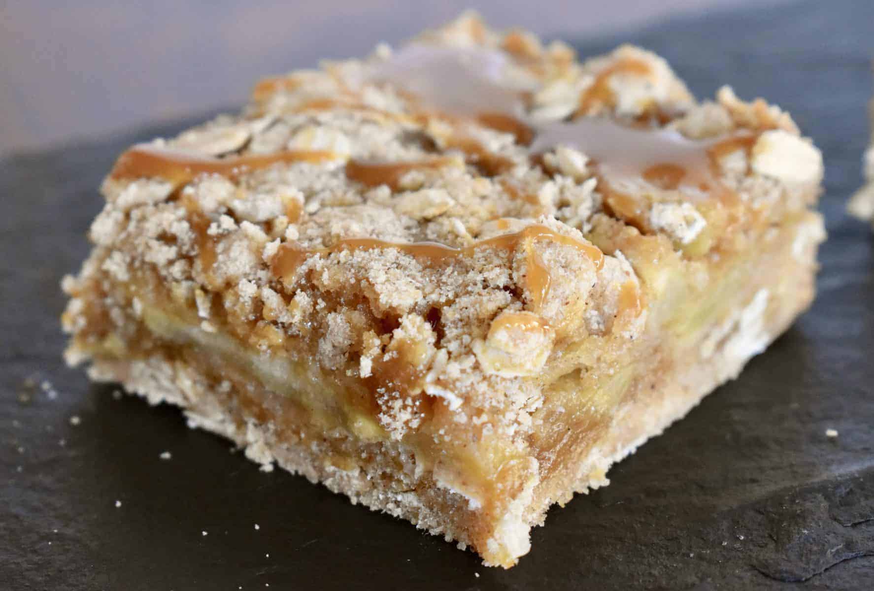 Fresh apple caramel squares. 