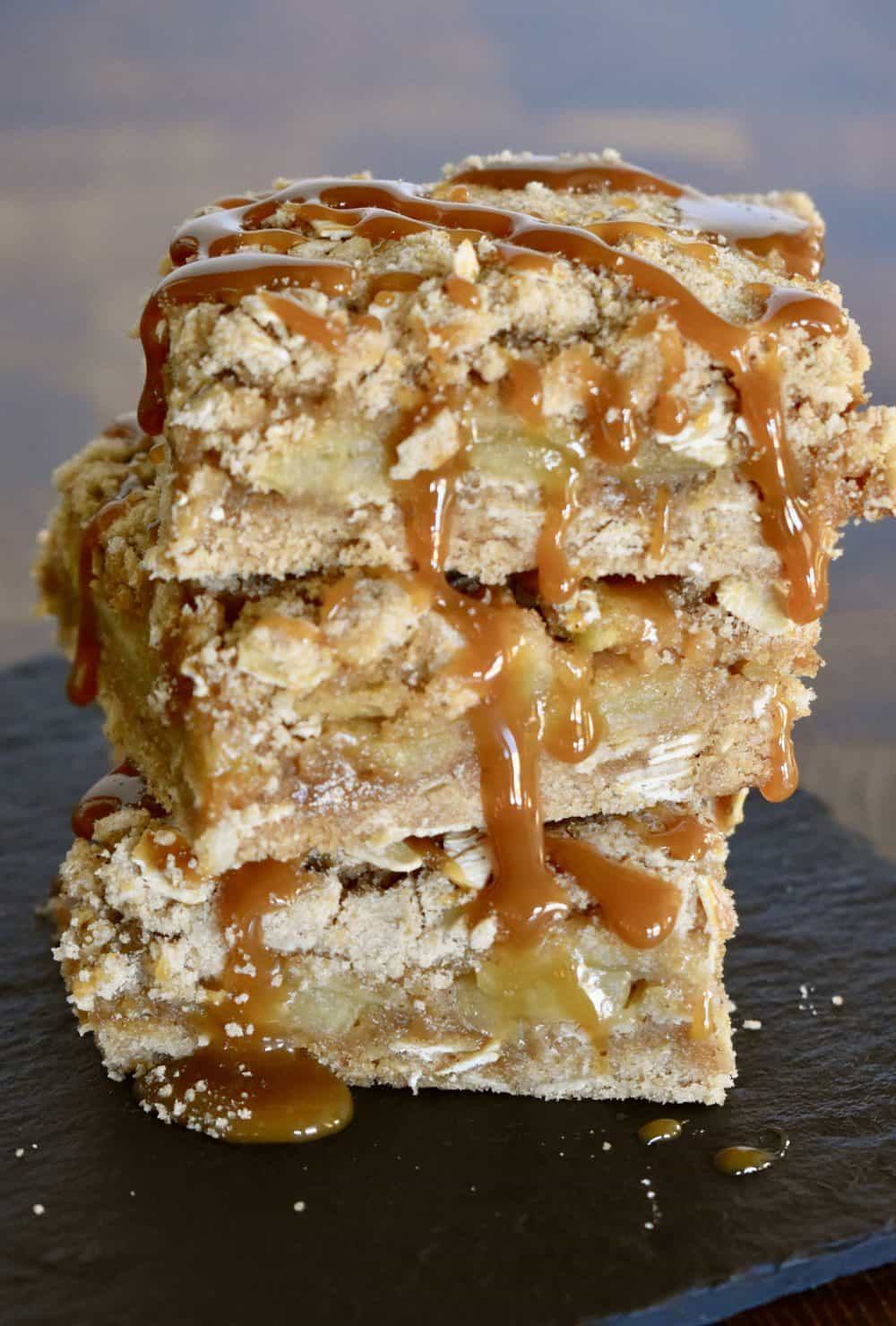 Fresh Caramel Apple Squares