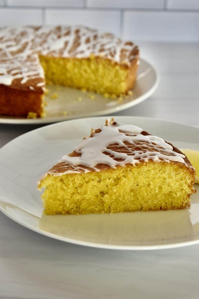 Lemon Polenta Cake | Gluten Free Lemon Cake - This Delicious House