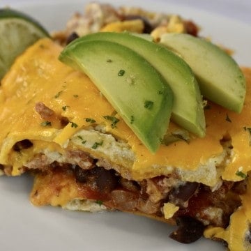 Green Enchilada Casserole.