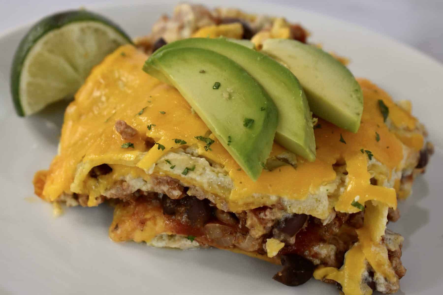 Green Enchilada Casserole.