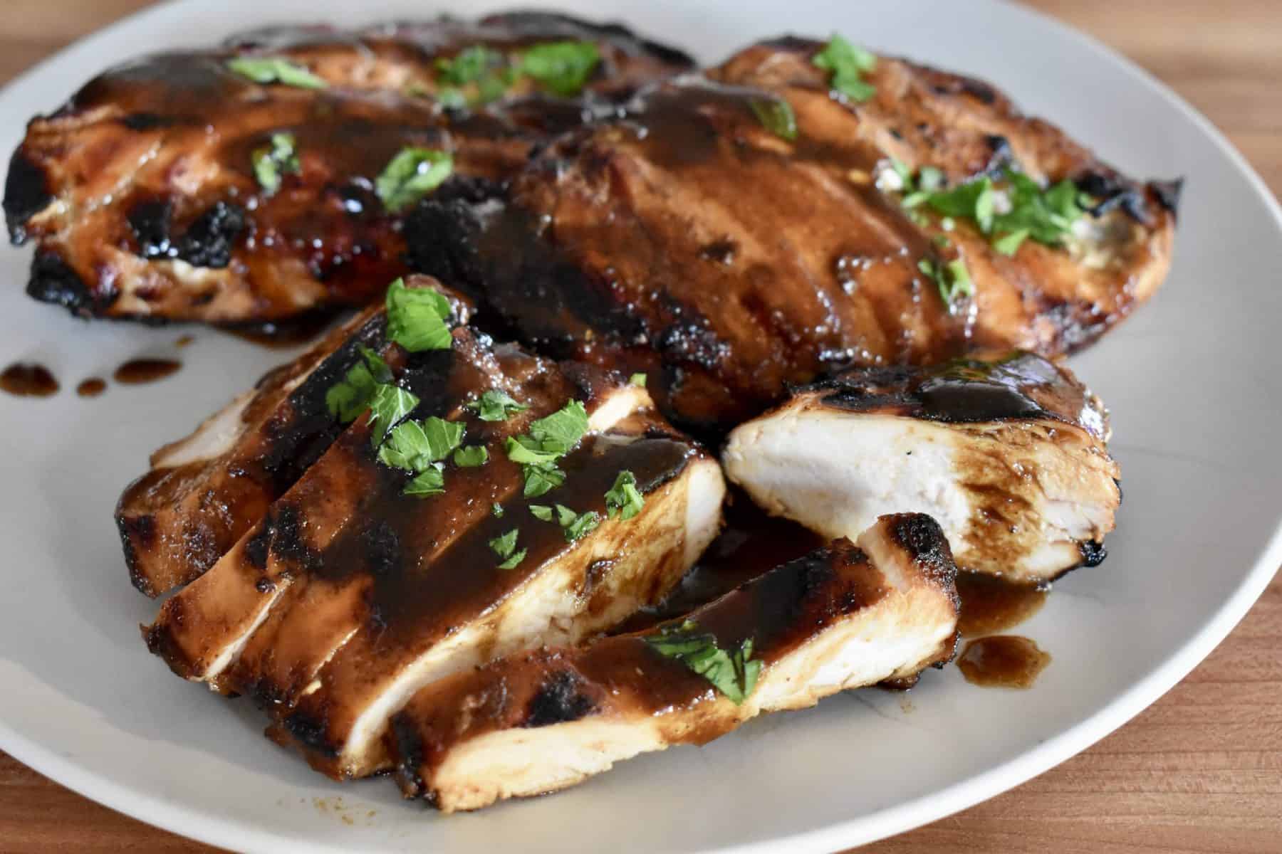 Marinated Chicken | Sweet Balsamic Sauce - This Delicious House