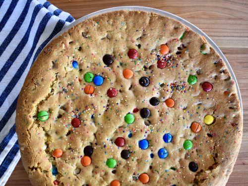 Loaded Cookie Pie  Giant Cookie Cake - This Delicious House