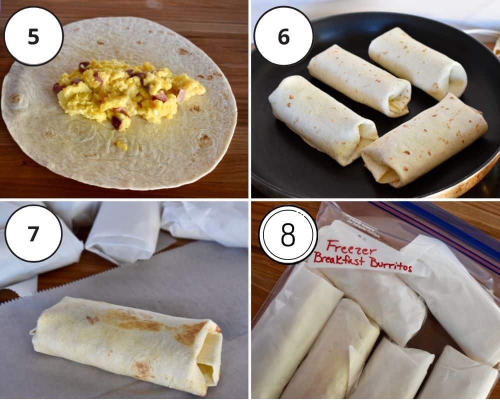 Turkey Sausage Breakfast Burritos - Emily Bites