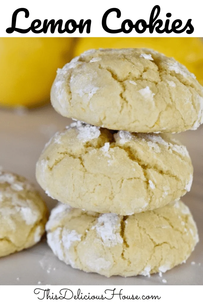 Soft Lemon Cookies (Olive Oil Lemon Cookies) - This Delicious House